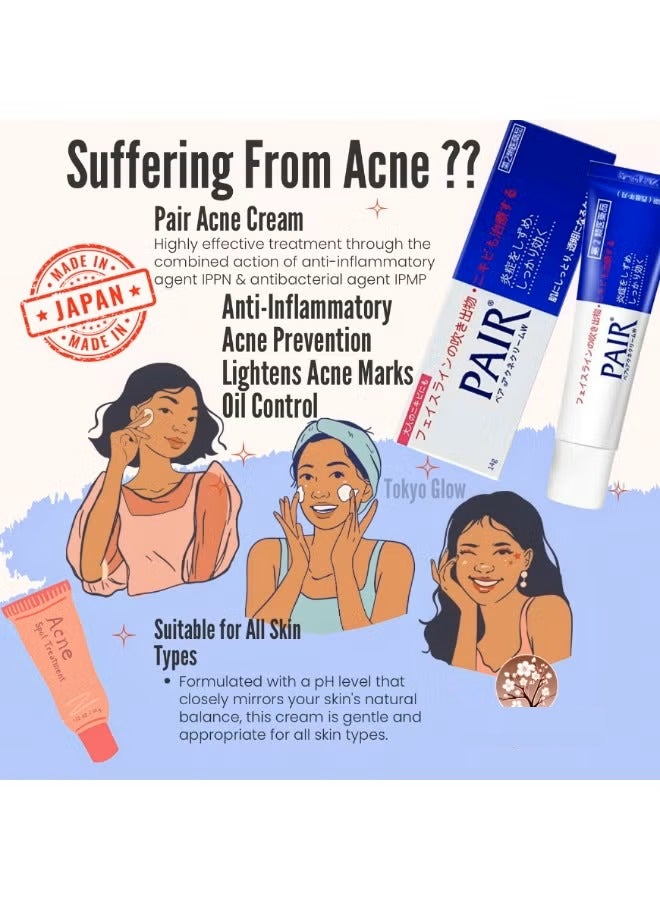 Pair Acne Cream 24G Japan Imported - Image 2